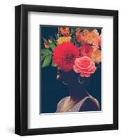 Fleur Collage I-Victoria Borges-Framed Art Print