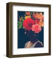 Fleur Collage I-Victoria Borges-Framed Art Print