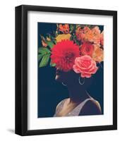 Fleur Collage I-Victoria Borges-Framed Art Print