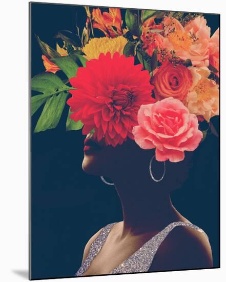 Fleur Collage I-Victoria Borges-Mounted Art Print
