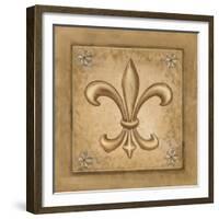 Fleur de Lis - Gold-Veruca Salt-Framed Art Print