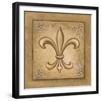 Fleur de Lis - Gold-Veruca Salt-Framed Art Print