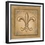 Fleur de Lis - Gold-Veruca Salt-Framed Art Print