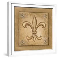 Fleur de Lis - Gold-Veruca Salt-Framed Art Print