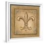 Fleur de Lis - Gold-Veruca Salt-Framed Art Print