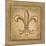 Fleur de Lis - Gold-Veruca Salt-Mounted Art Print