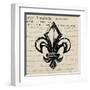 Fleur De Lis I-Sabine Berg-Framed Art Print