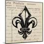 Fleur De Lis I-Sabine Berg-Mounted Art Print