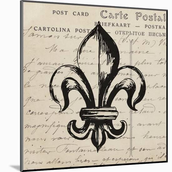 Fleur De Lis II-Sabine Berg-Mounted Art Print