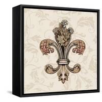 Fleur de Lis Motif I-Gregory Gorham-Framed Stretched Canvas