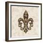 Fleur de Lis Motif II-Gregory Gorham-Framed Art Print