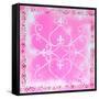 Fleur De Lis Pink Fantasy-Megan Aroon Duncanson-Framed Stretched Canvas