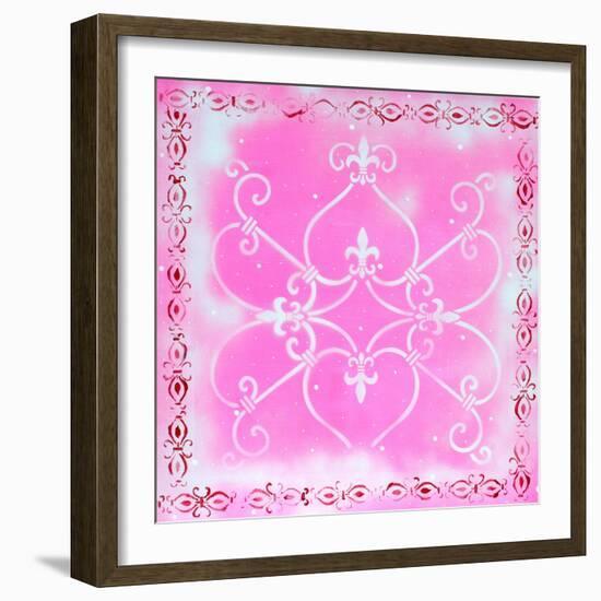 Fleur De Lis Pink Fantasy-Megan Aroon Duncanson-Framed Art Print