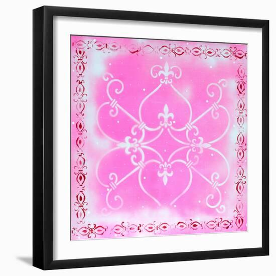 Fleur De Lis Pink Fantasy-Megan Aroon Duncanson-Framed Art Print