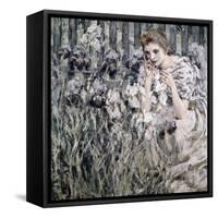 Fleur de Lis-Robert Payton Reid-Framed Stretched Canvas