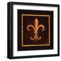 Fleur De Lys - King Louis VII-Marilyn Dunlap-Framed Art Print