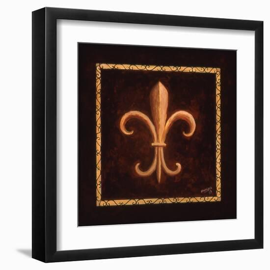 Fleur De Lys - King Louis VII-Marilyn Dunlap-Framed Art Print