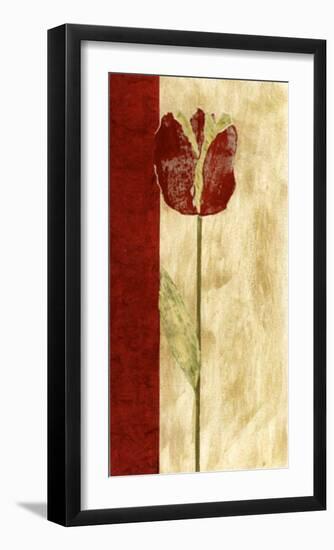 Fleur Rouge IV-Luisa Tosini-Framed Art Print