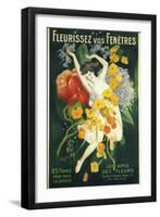 Fleurissez Vos Fenetres-null-Framed Giclee Print