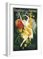 Fleurissez Vos Fenetres-null-Framed Giclee Print