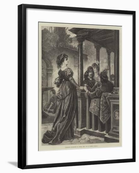 Fleuriste Florentine Au Moyen Age-null-Framed Giclee Print