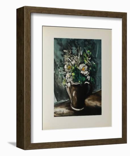 Fleurs au Pot de Gres, 1955-Maurice De Vlaminck-Framed Collectable Print