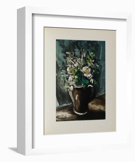 Fleurs au Pot de Gres, 1955-Maurice De Vlaminck-Framed Collectable Print