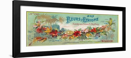 Fleurs D Ethiopie Soap Label - Paris, France-Lantern Press-Framed Art Print