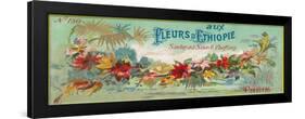 Fleurs D Ethiopie Soap Label - Paris, France-Lantern Press-Framed Art Print