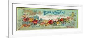 Fleurs D Ethiopie Soap Label - Paris, France-Lantern Press-Framed Premium Giclee Print