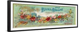 Fleurs D Ethiopie Soap Label - Paris, France-Lantern Press-Framed Premium Giclee Print