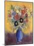 Fleurs dans un vase bleu (Flowers in a blue vase)-Odilon Redon-Mounted Giclee Print