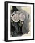 Fleurs dans un vase bleu-Paul Cézanne-Framed Giclee Print