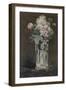 Fleurs dans un vase de cristal-Edouard Manet-Framed Giclee Print