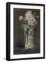 Fleurs dans un vase de cristal-Edouard Manet-Framed Giclee Print