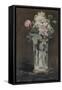 Fleurs dans un vase de cristal-Edouard Manet-Framed Stretched Canvas