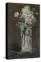 Fleurs dans un vase de cristal-Edouard Manet-Stretched Canvas