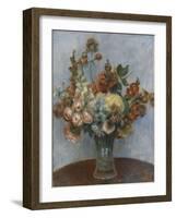 Fleurs dans un vase-Pierre-Auguste Renoir-Framed Giclee Print