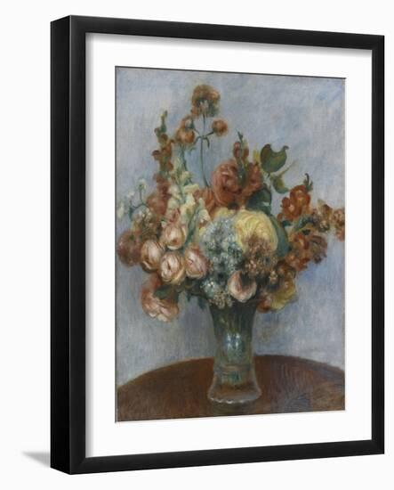 Fleurs dans un vase-Pierre-Auguste Renoir-Framed Giclee Print