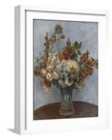 Fleurs dans un vase-Pierre-Auguste Renoir-Framed Giclee Print