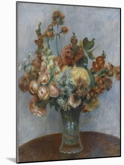 Fleurs dans un vase-Pierre-Auguste Renoir-Mounted Giclee Print