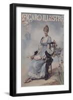 Fleurs De Mai (May Flowers). Cover of Le Figaro Illustre, May 1894 (Colour Litho)-Madeleine Lemaire-Framed Premium Giclee Print