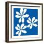 Fleurs de Matisse I Sq-Mercedes Lopez Charro-Framed Art Print