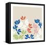 Fleurs de Matisse III Sq-Mercedes Lopez Charro-Framed Stretched Canvas