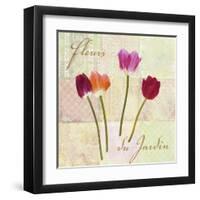 Fleurs du Jardin-Remy Dellal-Framed Art Print