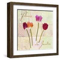 Fleurs du Jardin-Remy Dellal-Framed Art Print