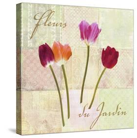 Fleurs du Jardin-Remy Dellal-Stretched Canvas