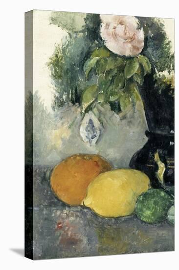 Fleurs et fruits-Paul C?zanne-Stretched Canvas