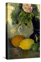 Fleurs et fruits-Paul Cézanne-Stretched Canvas