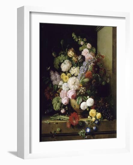 Fleurs et raisins-Antoine Chazal-Framed Giclee Print